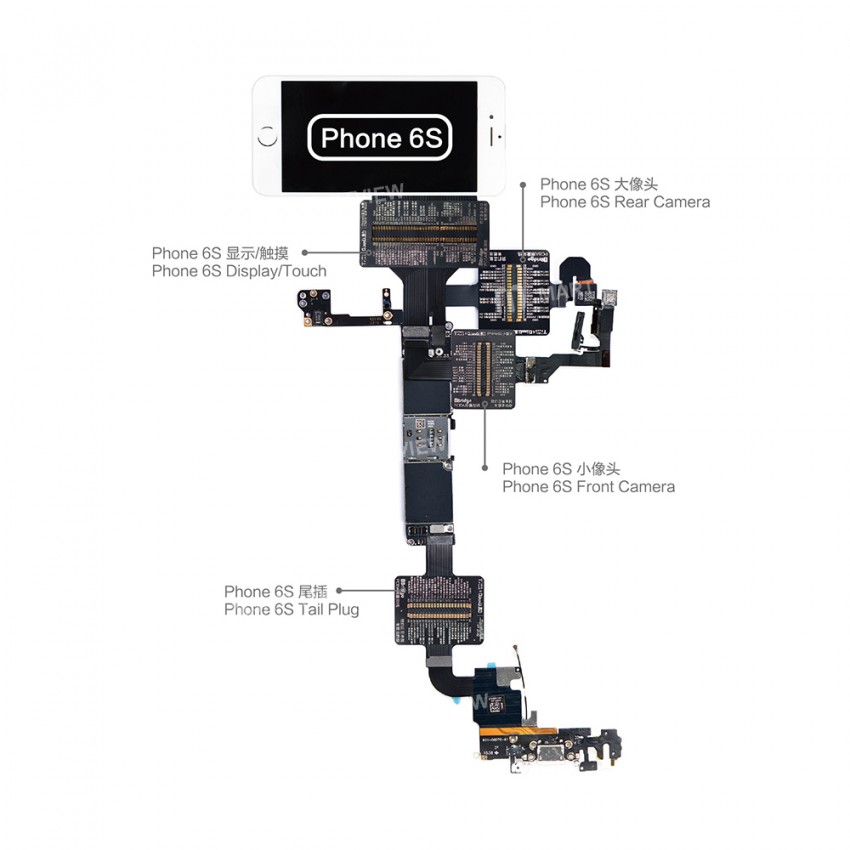 QianLi iBridge PCBA FPC Testing Cable for iPhone 6 6P 6S 6SP 7 7P 8 8P X Front Camera Rear Camera Do