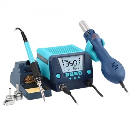 Bakon BK881 2-in-1 Digital Display Thermostatic Hot Air Gun Soldering Iron Station