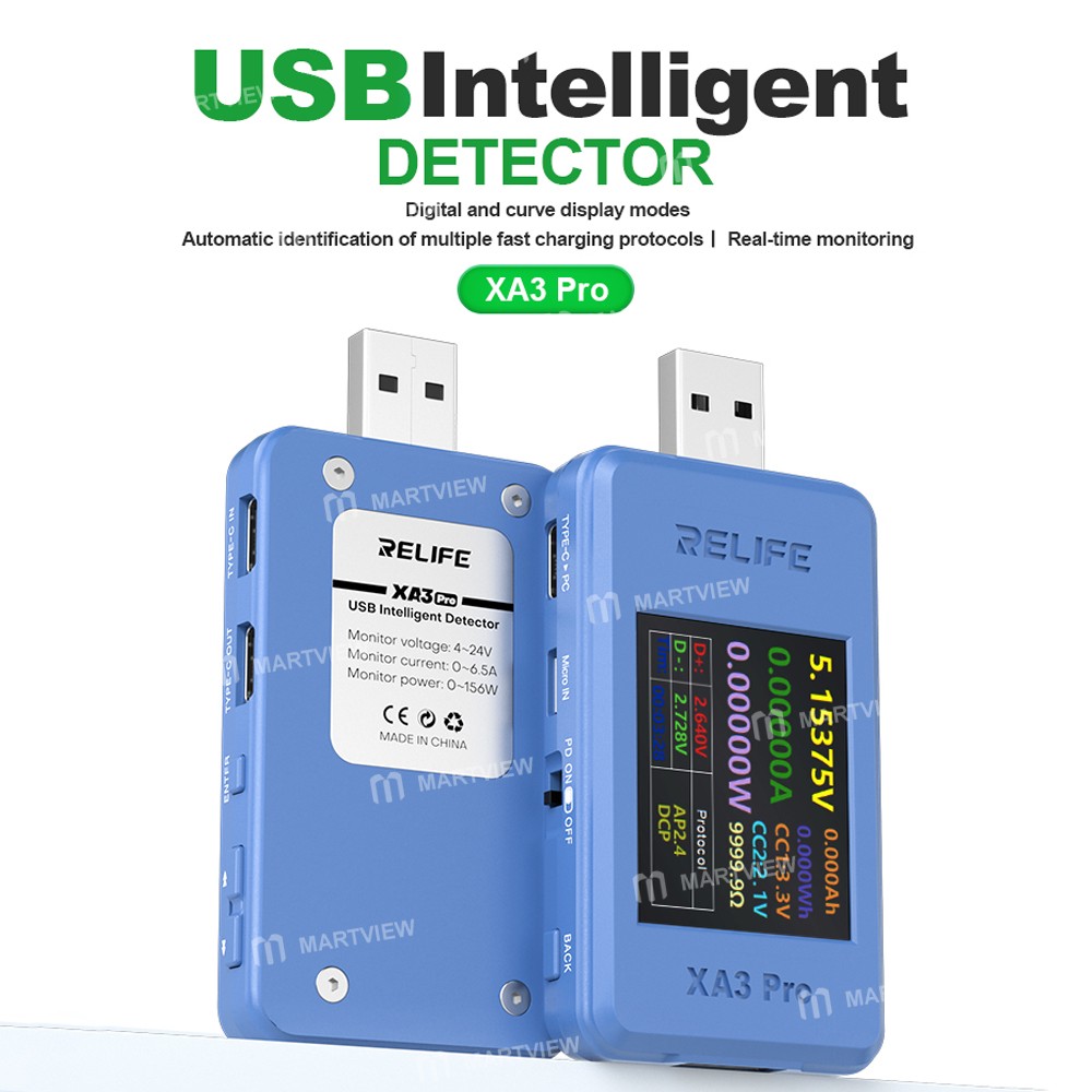 relife xa3-pro-multi-function-type-c-usb-professional-grade-usb-intelligent-detector-5