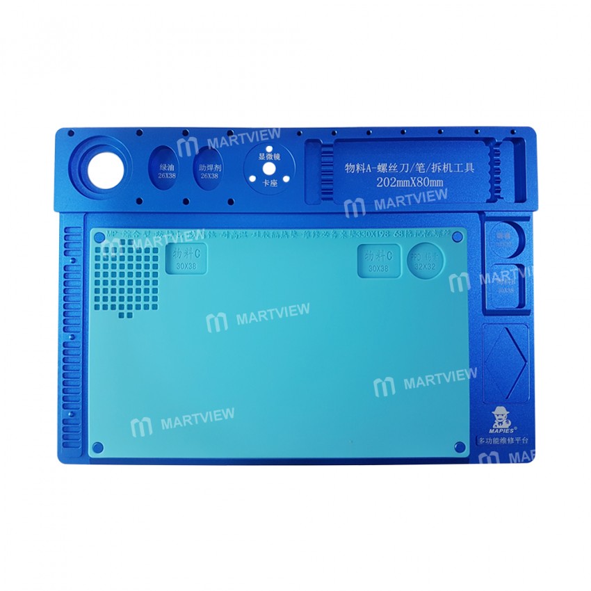 High Temperature Multifunction Aluminum Alloy Pad Microscope Holder Maintenance Platform for Mobile