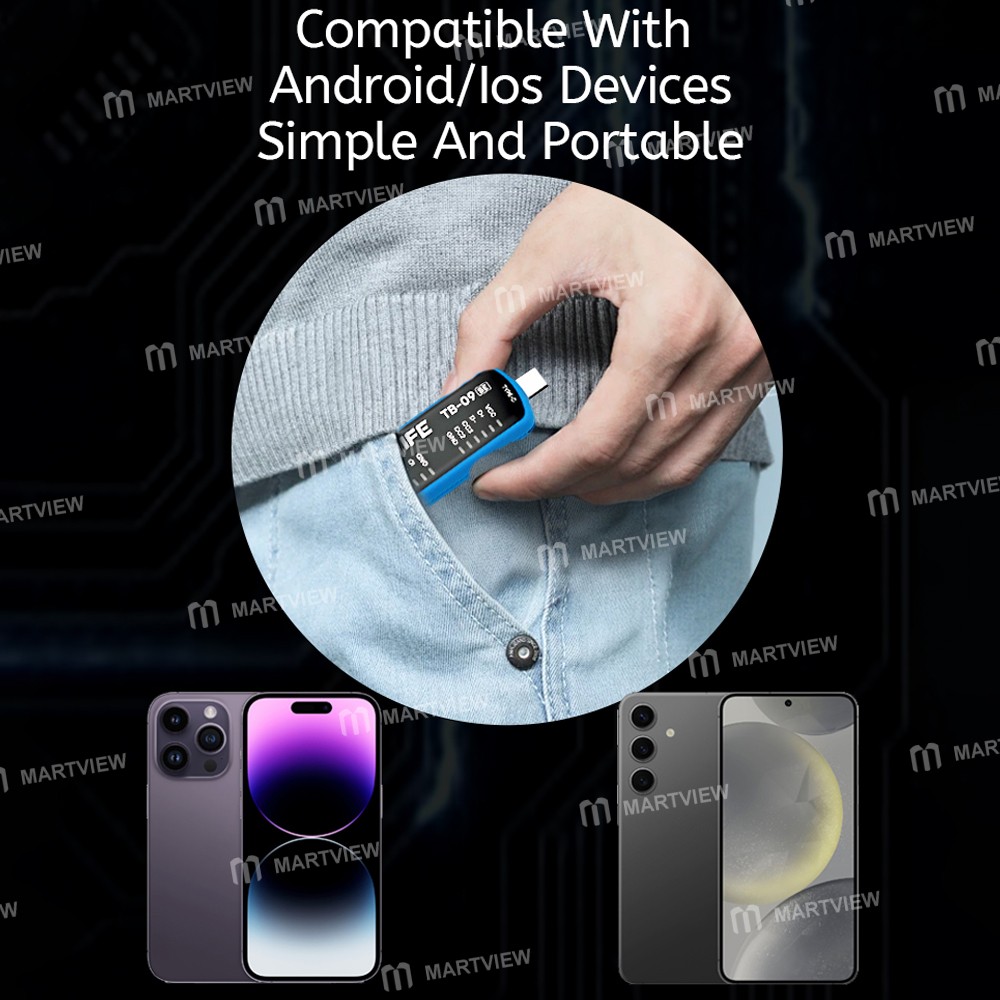 relife tb-09-se-simple-type-c-lightning-charging-port-tester-for-iphone-and-android-phones-11