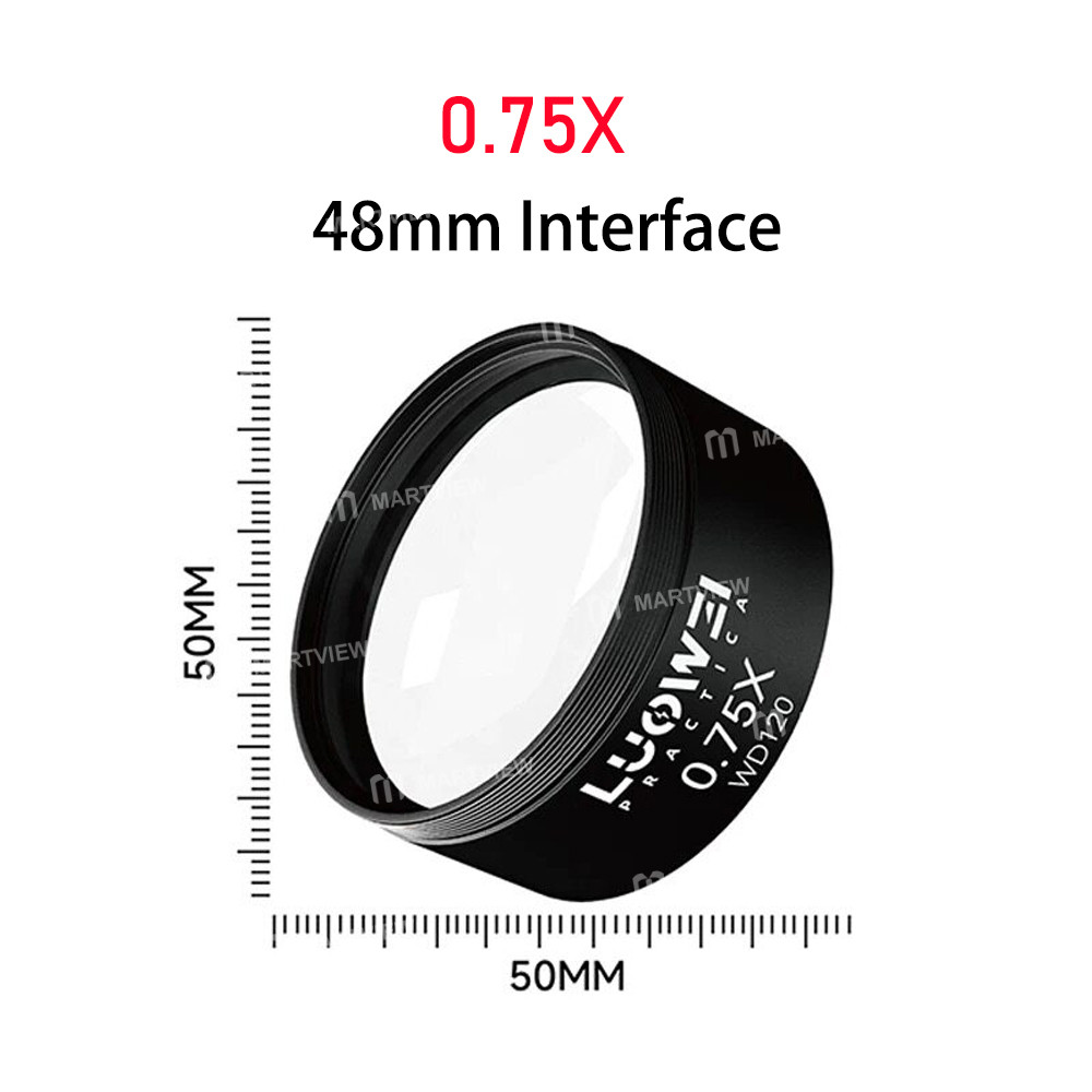 luowei wd120-055x-075x-high-refractive-index-hd-microscope-auxiliary-objective-7