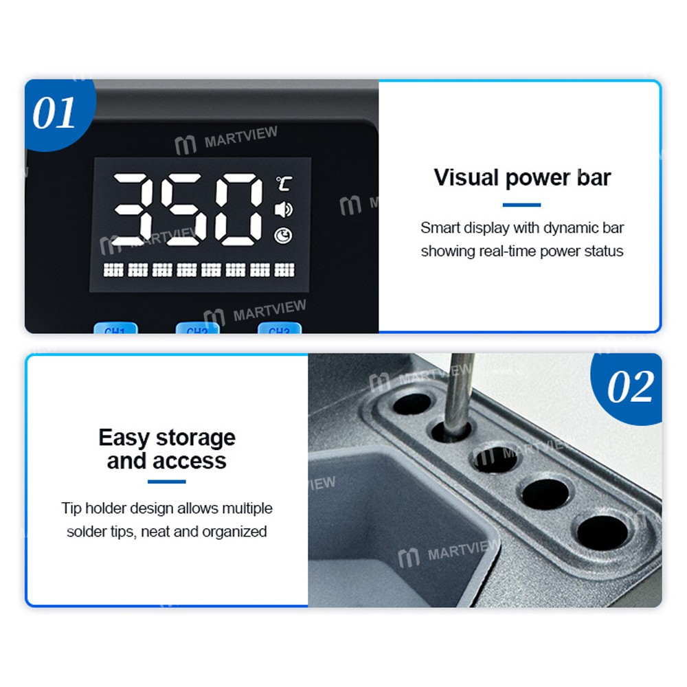 sunshine s3-60w-3-customizable-channels-c210-intelligent-digital-display-soldering-station-14