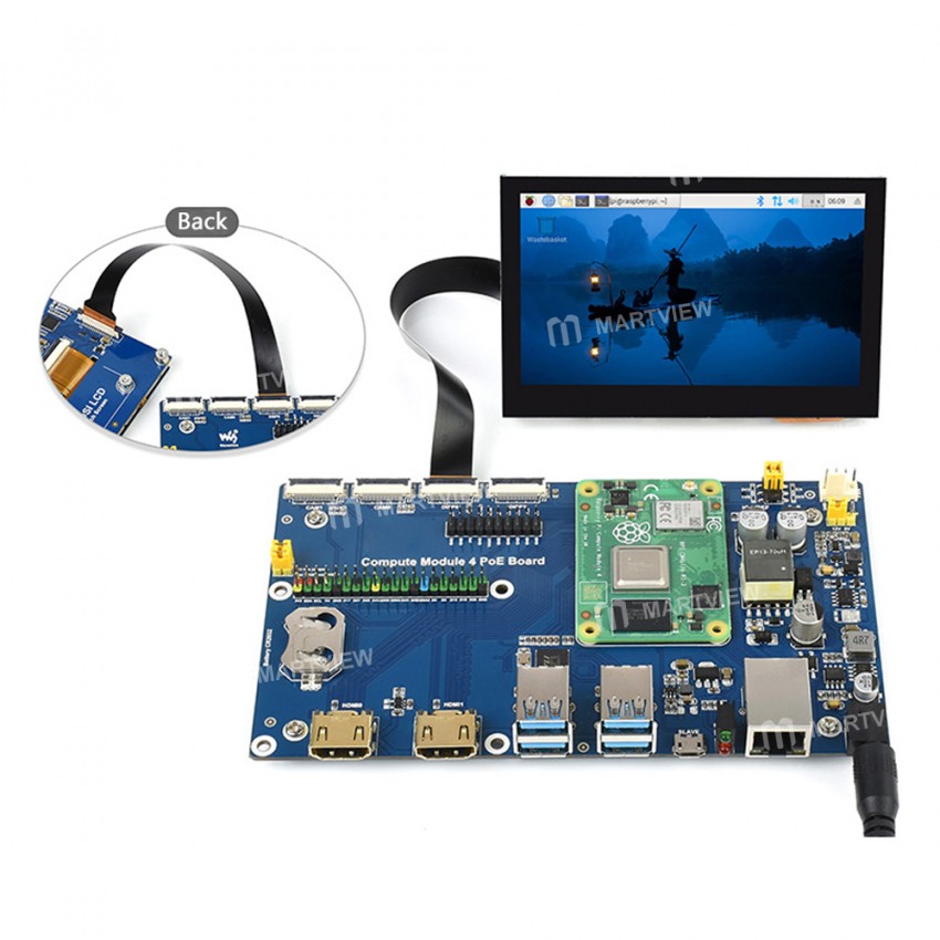 raspberry pi-cm4-dsi-io-baseboard-22pin-to-15pin-display-fpc-adapter-cable-2