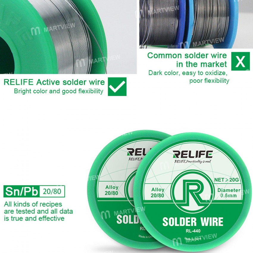 Relife RL-440 Medium Temperature Active Tin Solder Wire