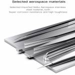 MaAnt Shadow Blade Series Hand-polished Non-magnetic Stainless Steel Tweezers