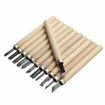 Hand Wood Carving Chisel Knife Set for Basic Detailed Carving -12Pcs