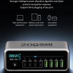 maant mt-p200-200w-gan-nitride-intelligent-digital-display-multi-port-desktop-charging-station-16