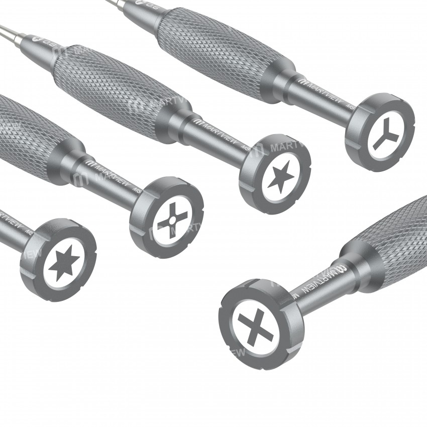 Martview MS-3D Aluminium Strong Hardness High-Precision Anti-Rust Anti-Slip Magnetic Screwdriver - M