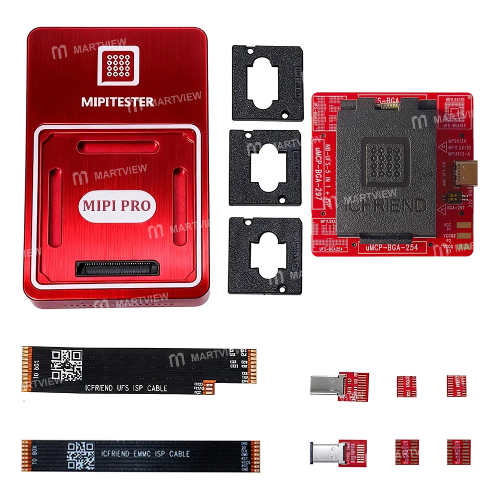 MiPi Pro Box + NB-UFS-5IN1 (254 / 153 / 297) Adapter + ISP Adapter + ISP Cable (Simplified Version)