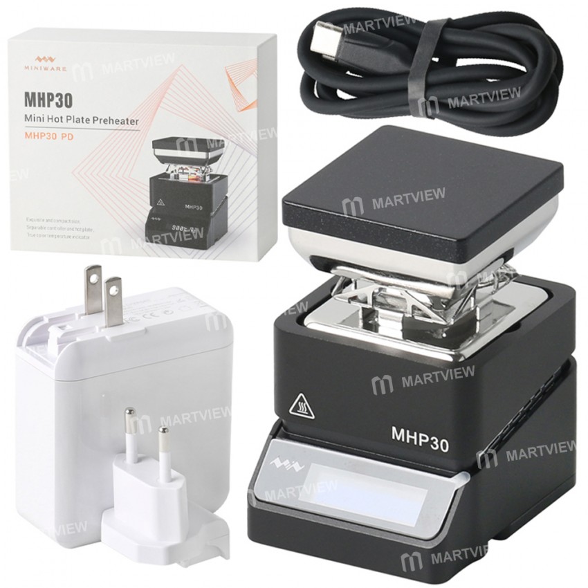 MHP30 Mini Hot Plate SMD Preheating Rework Station and PD Charger Kit