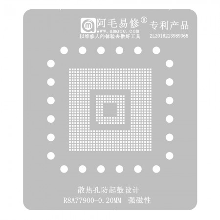 Amaoe 0.20mm R8A77900 CPU BGA Reballing Stencil