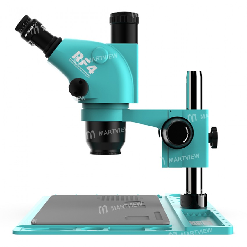 RF4 RF-6565TVD2 6.5-65X Adjustable Trinocular Zoom Stereo Microscope Workbench