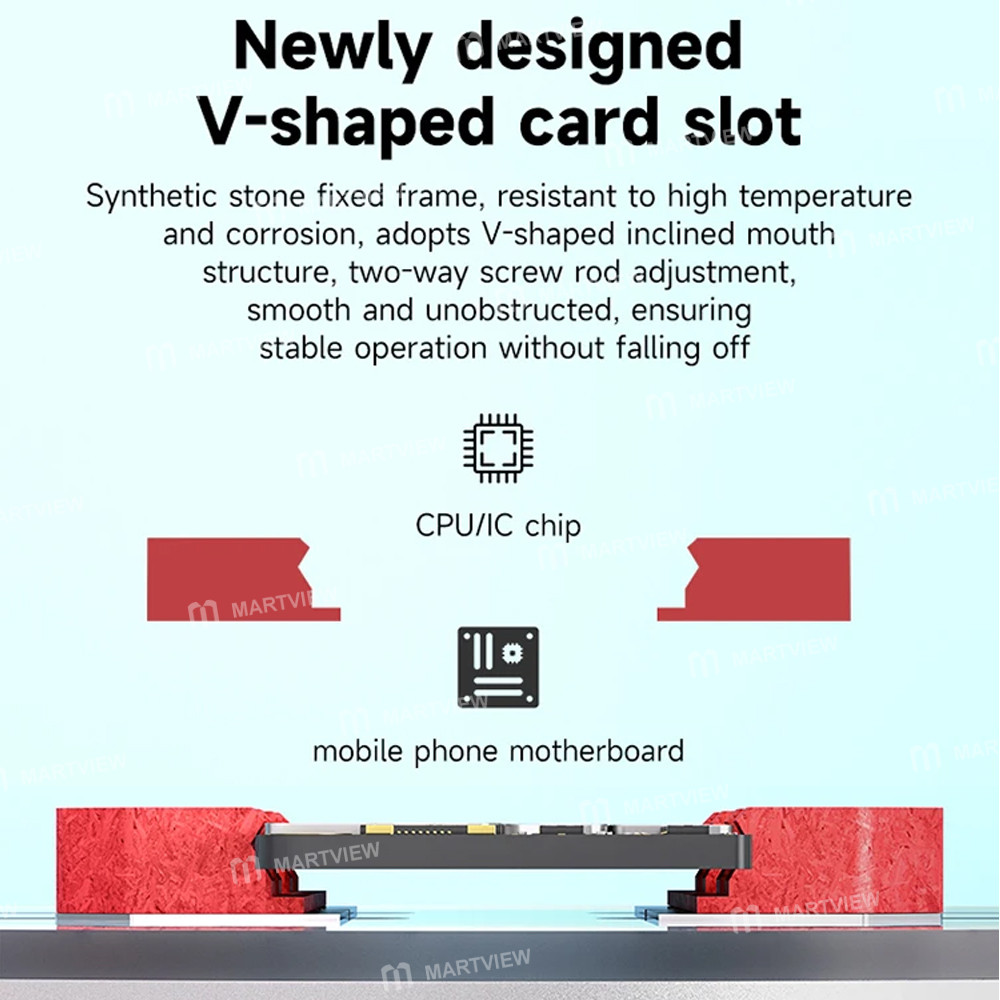 xzz gl-01-round-damping-high-temperature-resistant-tempered-glass-motherboard-chip-repair-fixture-8