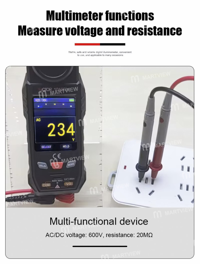 victor vc1010dm-rechargeable-2-in-1-high-sensitivity-multi-source-digital-lux-meter-with-multimeter-