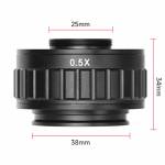 amaoe ctv-035x-04x-05x-focus-38mm-adjustable-c-mount-adapter-for-trinocular-stereo-microscope-7