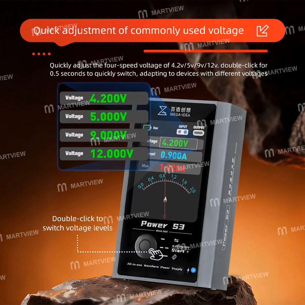 mega idea-power-s3-dc-25v-multi-port-output-portable-all-in-one-waveform-power-supply-4
