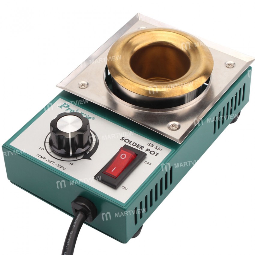 Pro'skit SS-551 150W Small Circular Adjustable Temperature Stainless Steel Melting Tin Furnace