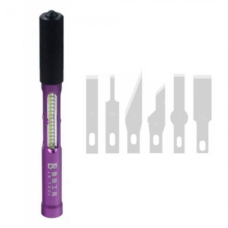 LB TOOL Mobile Phone Repair IC Scraper with Magnetic Charging LED Repair Handle