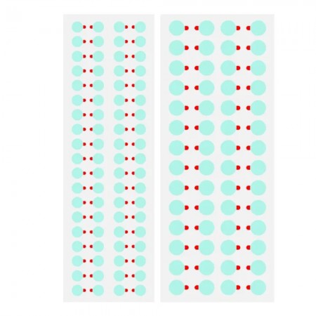 Mechanic DP12 7mm + 12mm Phone Camera All-round Green Dust Proof Protective Sticker - 1000Pcs