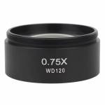 075x wd120-auxiliary-objective-lens-threaded-48mm-for-stereo-zoom-microscope-1