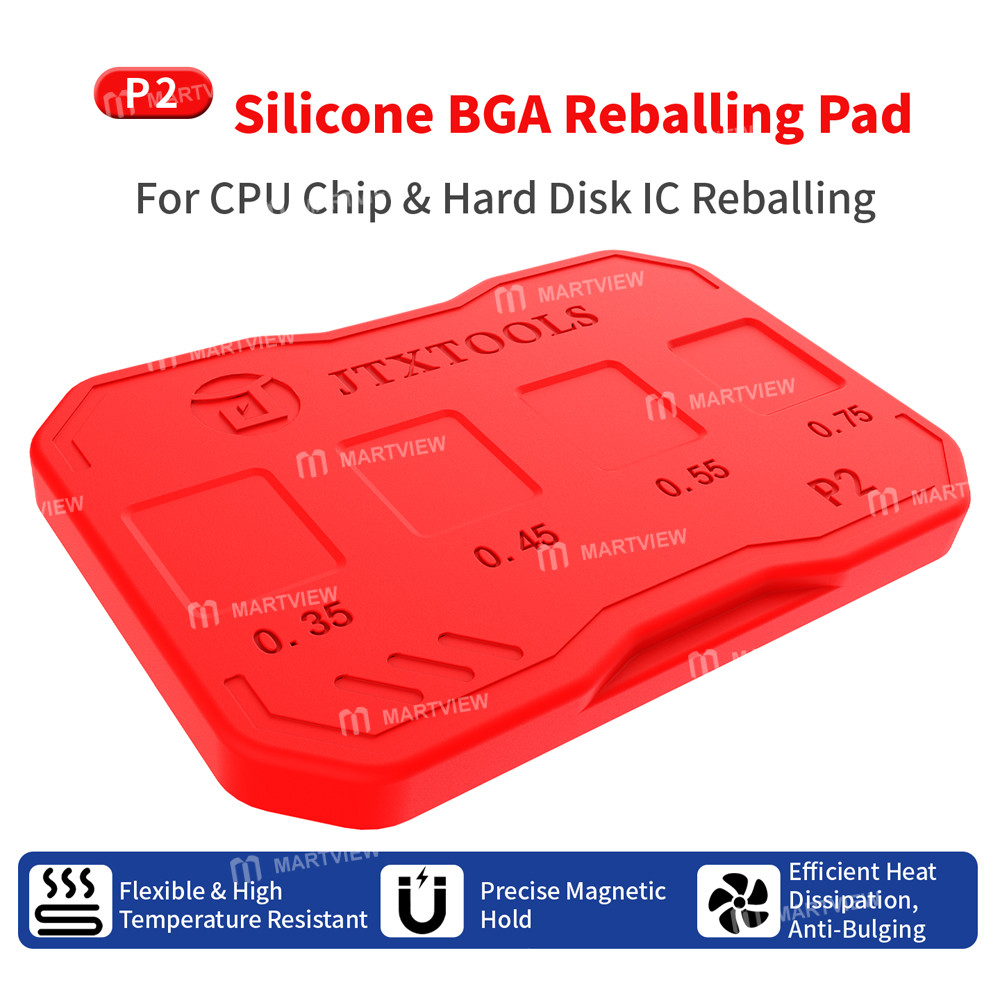 jtx p2-multiple-sizes-high-temperature-resistant-solder-paste-silicone-pad-for-cpu-ic-repair-2