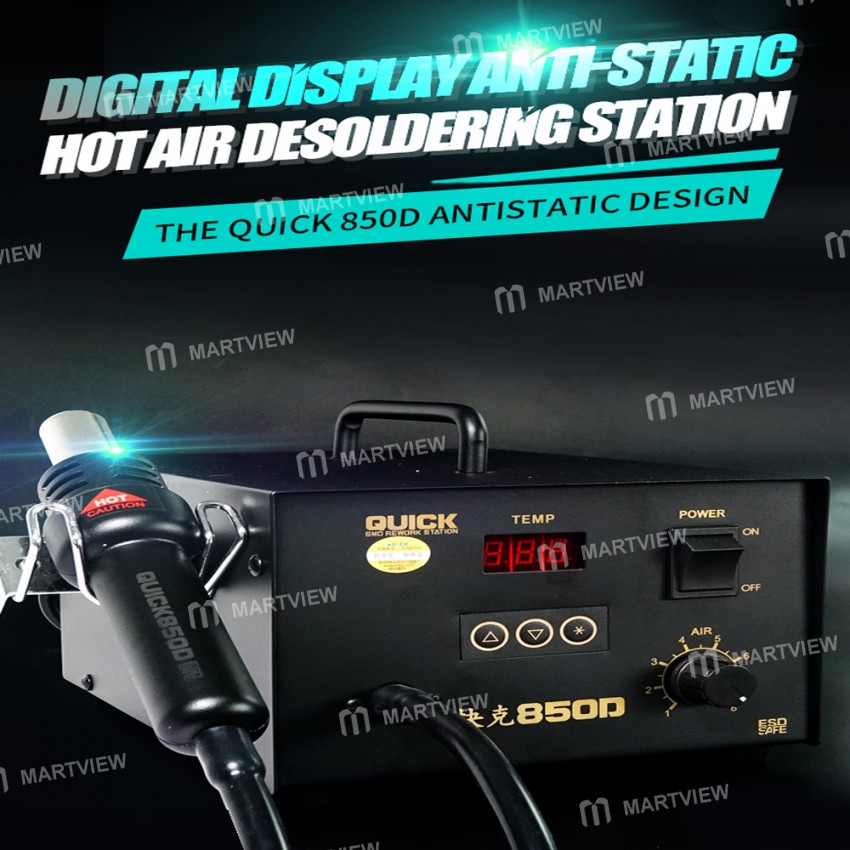 Quick 850D Digital ESD Hot Air Rework Station