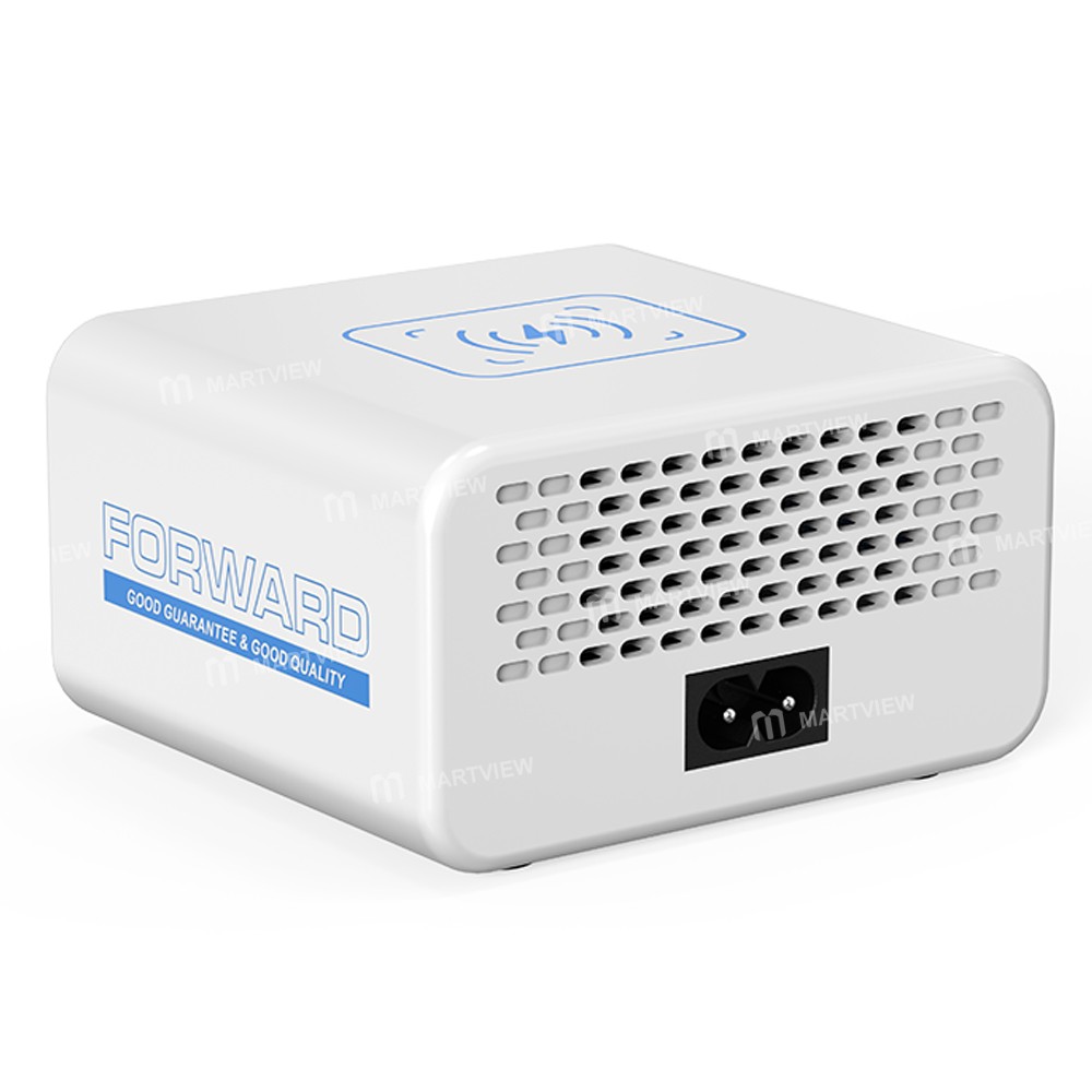 forward fw-p01-65w-multi-port-smart-digital-display-pd-qc-fast-charger-with-15w-wireless-charging-15
