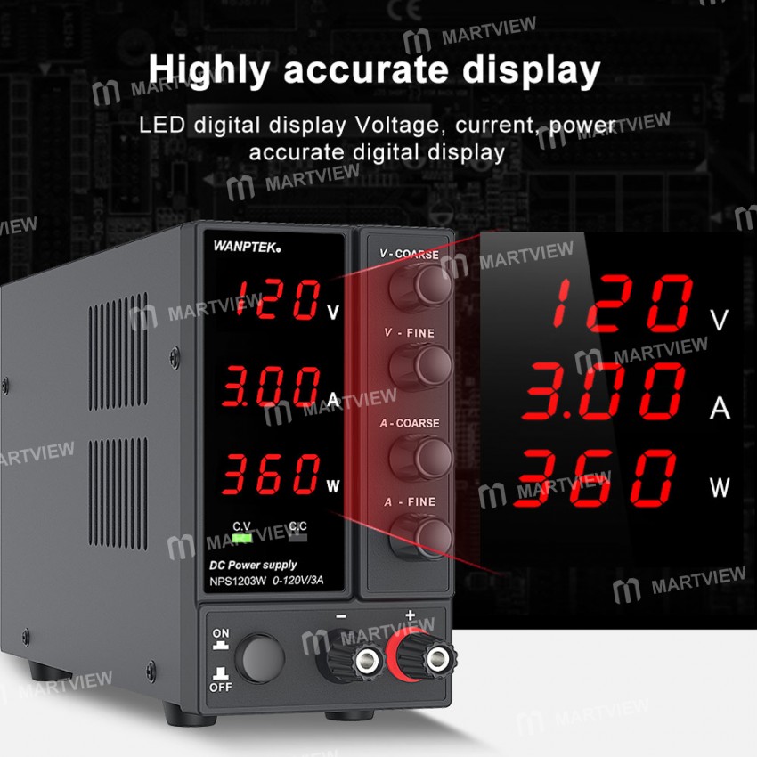 wanptek nps1203w-120v3a-3-digits-led-display-high-precision-dual-output-adjustable-dc-power-supply-1