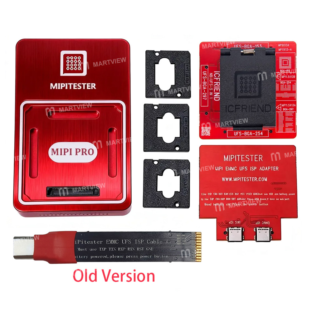 MiPi Pro Box + NB-UFS-5IN1 (254 / 153 / 297) Adapter + ISP Adapter + ISP Cable (Simplified Version)