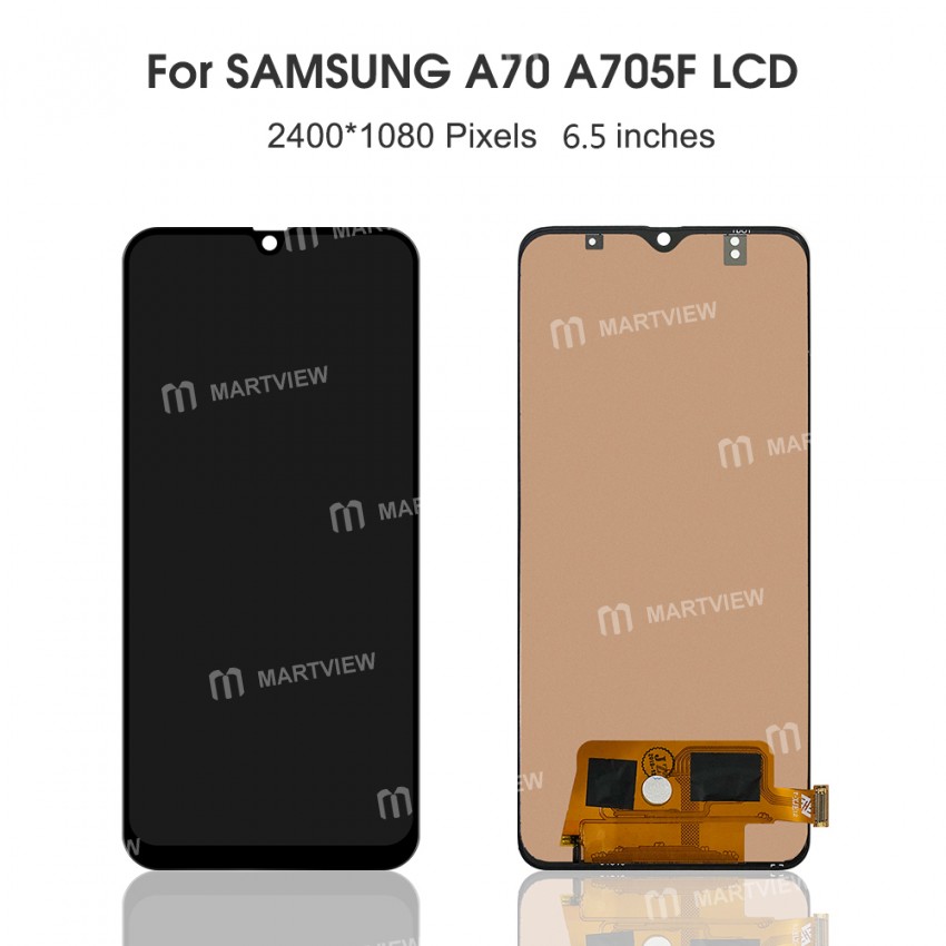 LCD Display Touch Screen Digitizer Assembly Replacement for Samsung Galaxy A70 - Black
