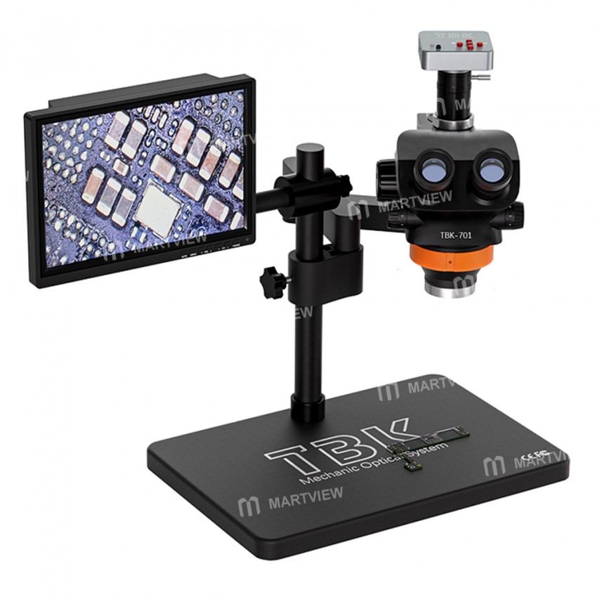 tbk 701-electron-trinocular-stereo-microscope-with-48mp-ccd-camera-monitor-3