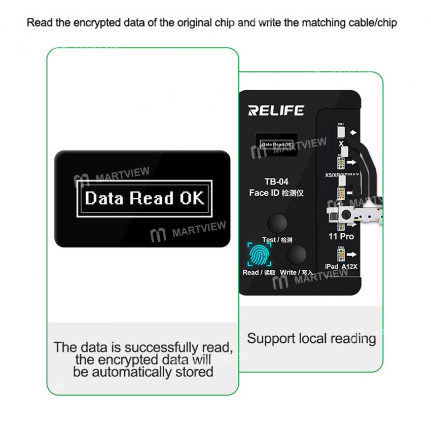 Relife TB-04 Face ID Repair Instrument For iPhone X-11Pro Max Dot Cable Repair with Optional Various
