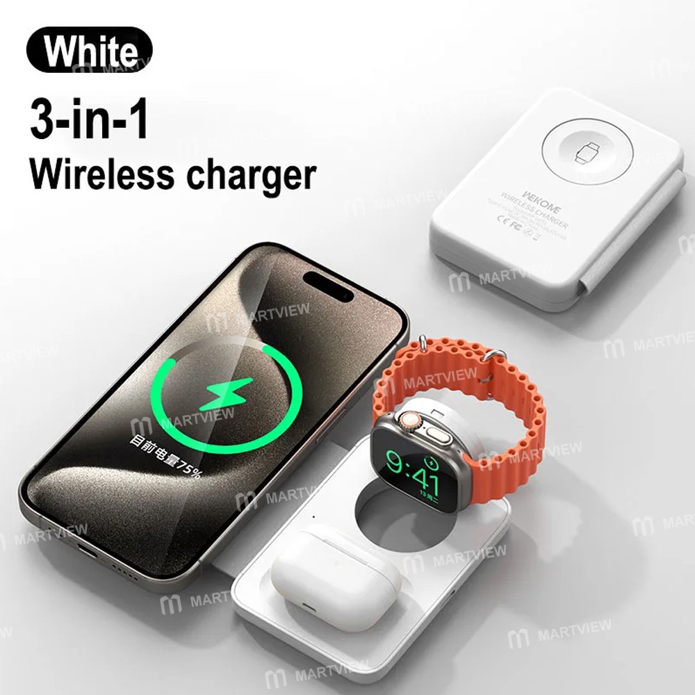 wekome wp-u172-3-in-1-magnetic-wireless-charging-station-with-mirror-9