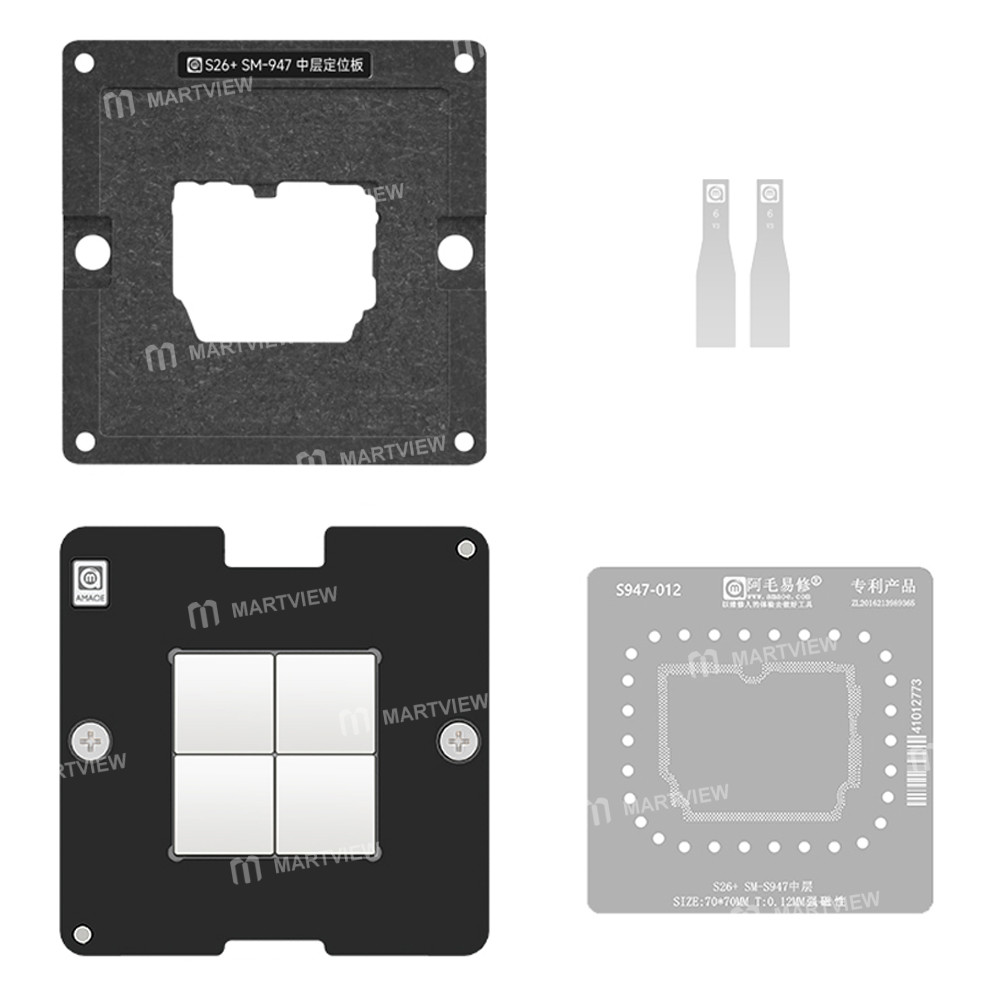 amaoe s26-sm-s947-middle-layer-bga-reballing-stencil-platform-set-for-samsung-s26-plus-sm-s947-1