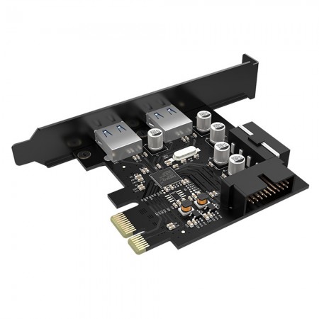 Orico PME-4UI 2-Ports USB3.0 Desktop PC PCIE-X1 Expansion Card Support for Apple Macbook