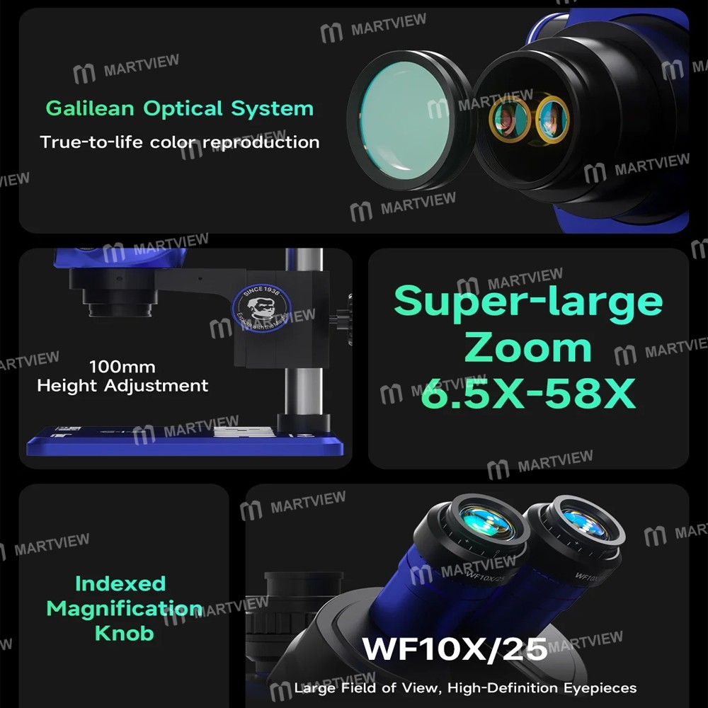 mechanic 6558-elite-b11-65x-58x-industrial-trinocular-stereo-microscope-with-large-base-3