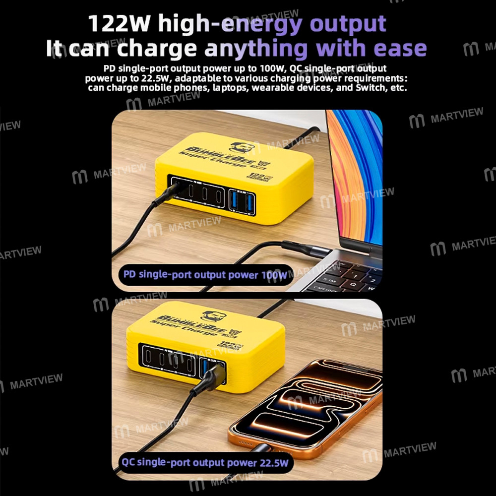 mechanic m-power-122-gan-multi-port-usb-portable-fast-charger-supports-qc30-pd31-5