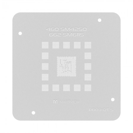 Martview RB03-QT5 CPU BGA Reballing Stencil for Qualcomm Snapdragon 460 SM4250 / 662 SM6115