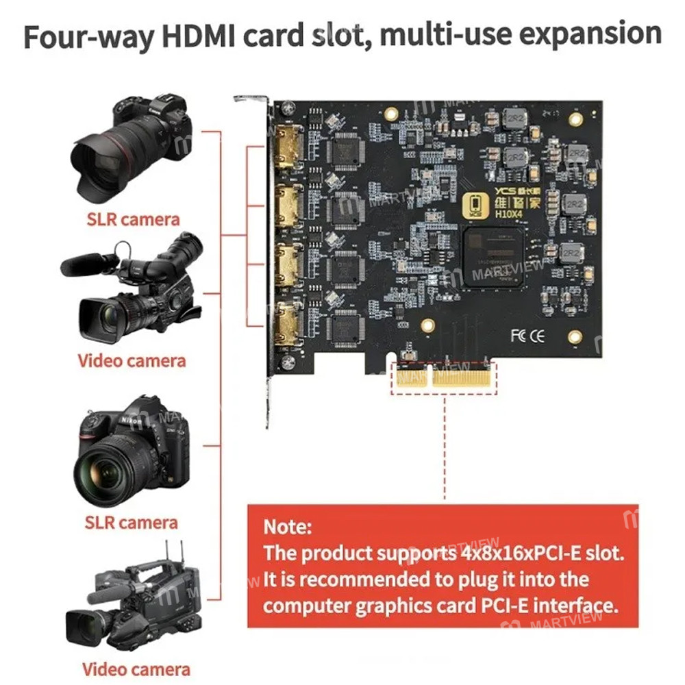 ycs h10x4-4-channel-hdmi-1080p-pcie-capture-card-3