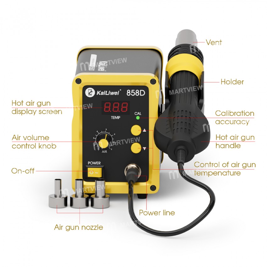 kailiwei 858d-700w-smd-hot-air-gun-rework-desoldering-station-for-mobile-phone-repair-6