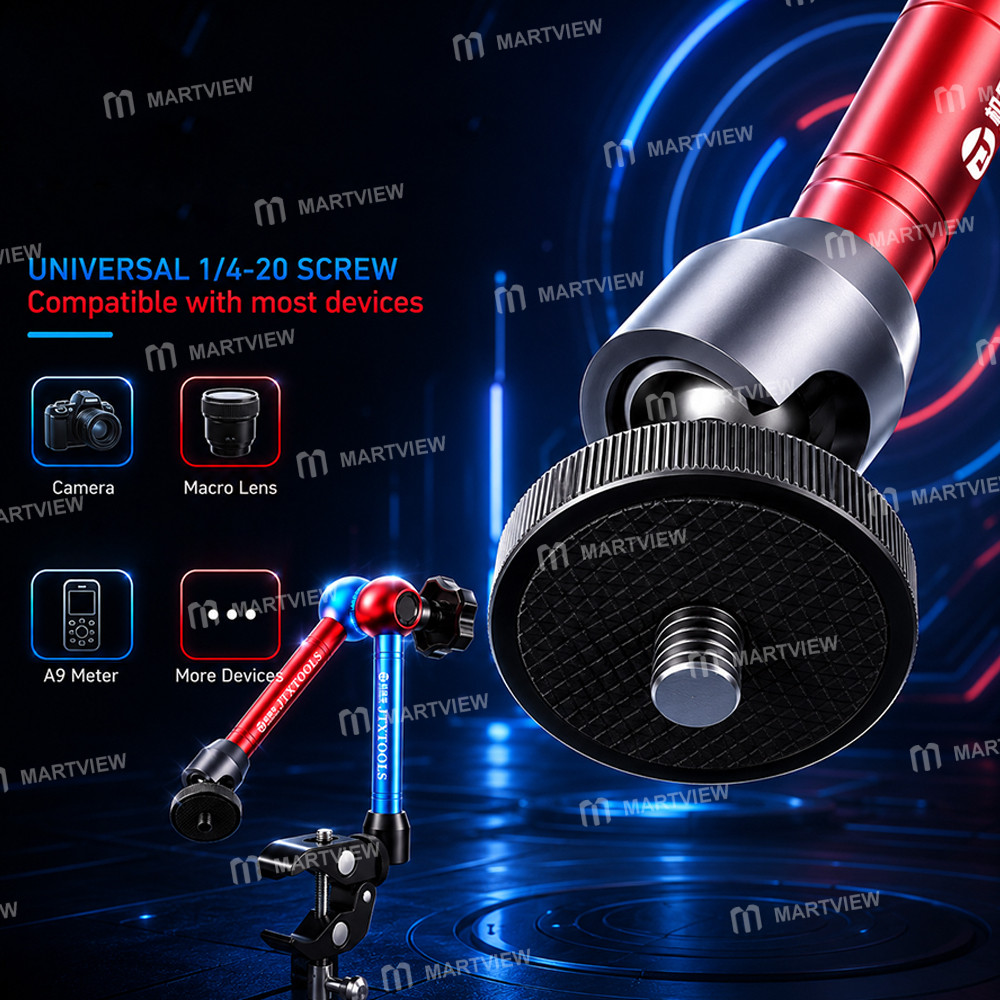 jtx x2-multifunctional-360-rotation-magic-hand-universal-bracket-for-curve-ammeter-cameras-macro-len