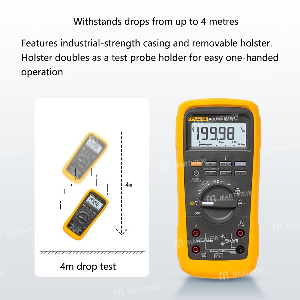 fluke 87v-max-1000v-four-and-a-half-digit-high-precision-digital-multimeter-with-three-proof-design-