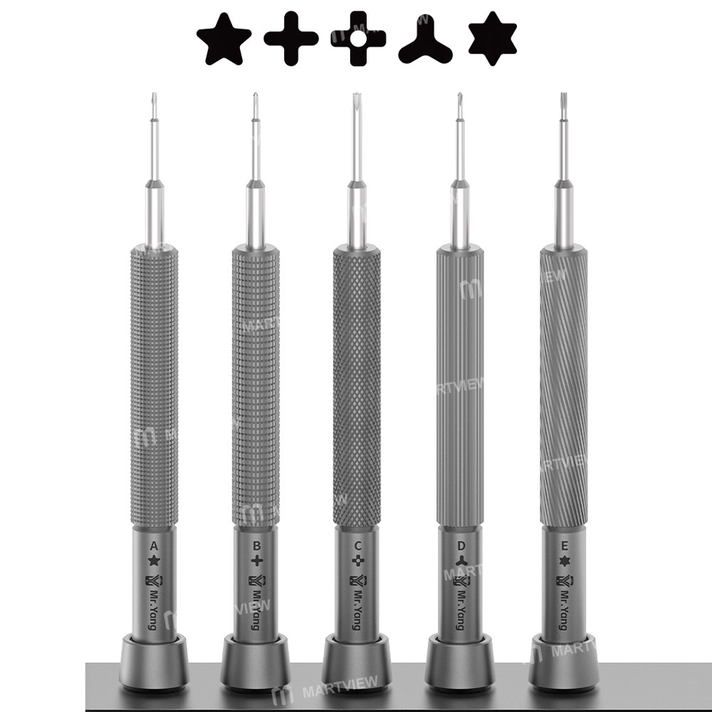 ycs no1-5-in-1-extra-hard-s2-alloy-steel-screwdriver-set-for-mobile-phone-repair-2