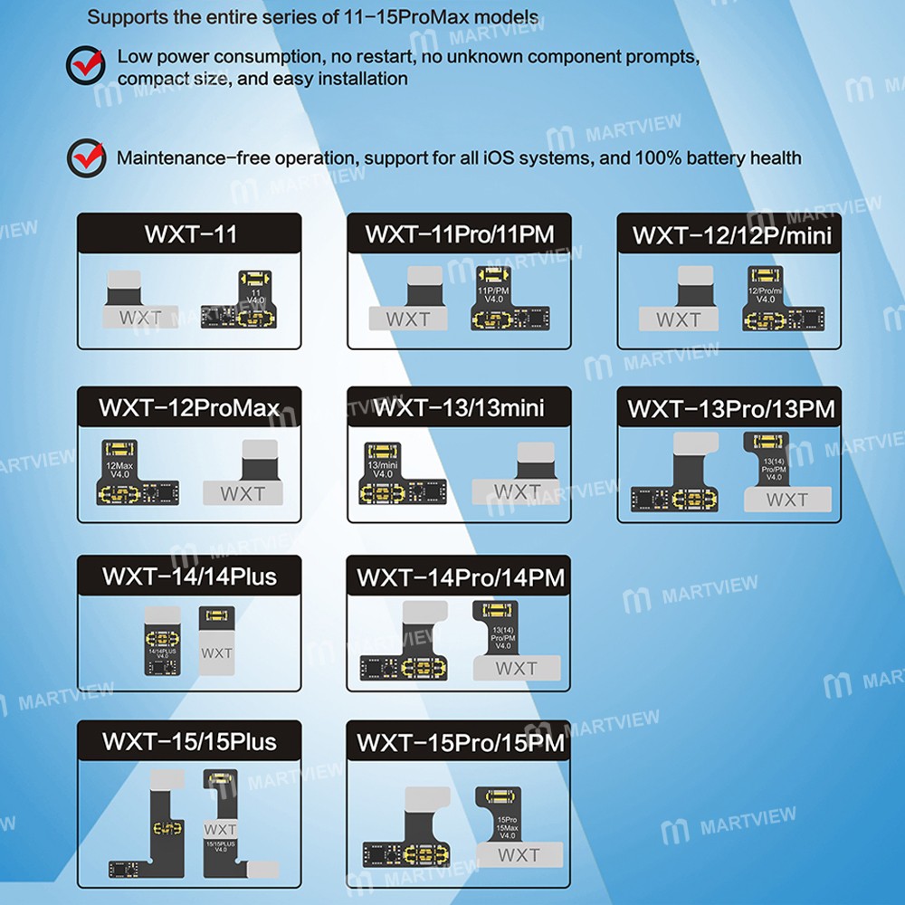 wextom external-battery-repair-fpc-cable-for-iphone-11-to-15-pro-max-3