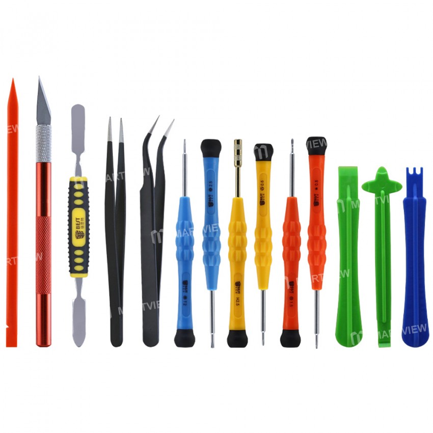 BEST-115 14-in-1 Multi-purpose Opening Mobile Phone Screen Repair Hand Tool Set