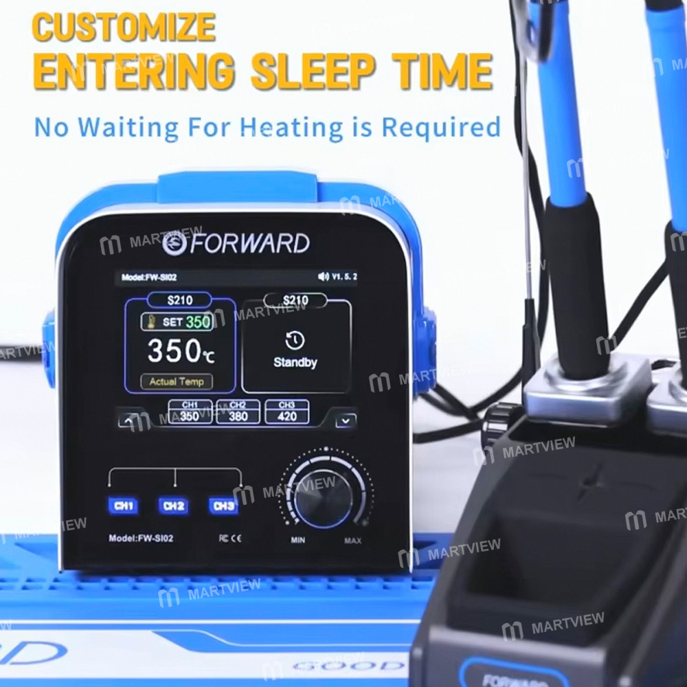 forward fw-si02-c210-c245-dual-station-adjustable-temperature-digital-display-soldering-station-5
