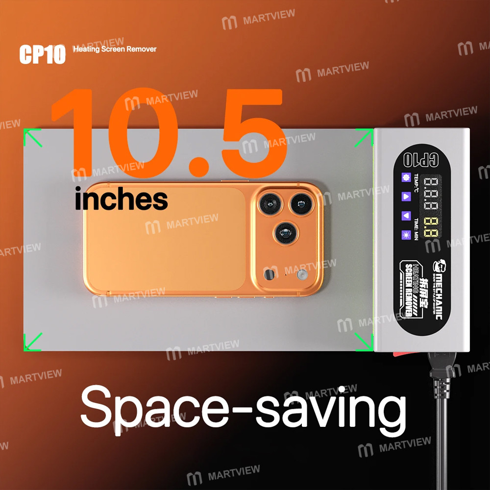 mechanic cp10-105-inch-screen-heating-separation-pad-with-dust-revealing-light-6