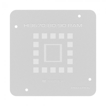 Martview RB03-HI16 CPU BGA Reballing Stencil for Huawei Hisilicon HI3670 / HI3680 / HI3690 RAM