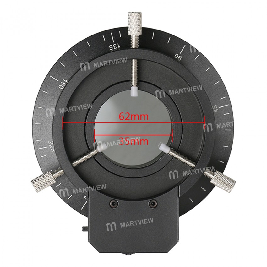 Microscope Illuminator 120pcs LED Ring Lights Diameter 62mm With Polarizer Adjustable Light Source P